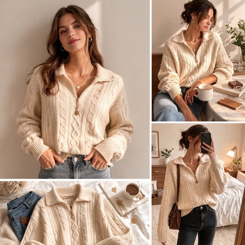 Women's Vintage Marsh Landing Pullover Sweater Size M